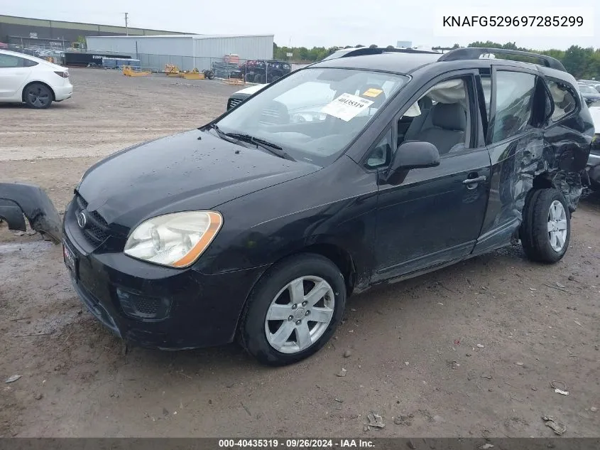 2009 Kia Rondo Lx VIN: KNAFG529697285299 Lot: 40435319