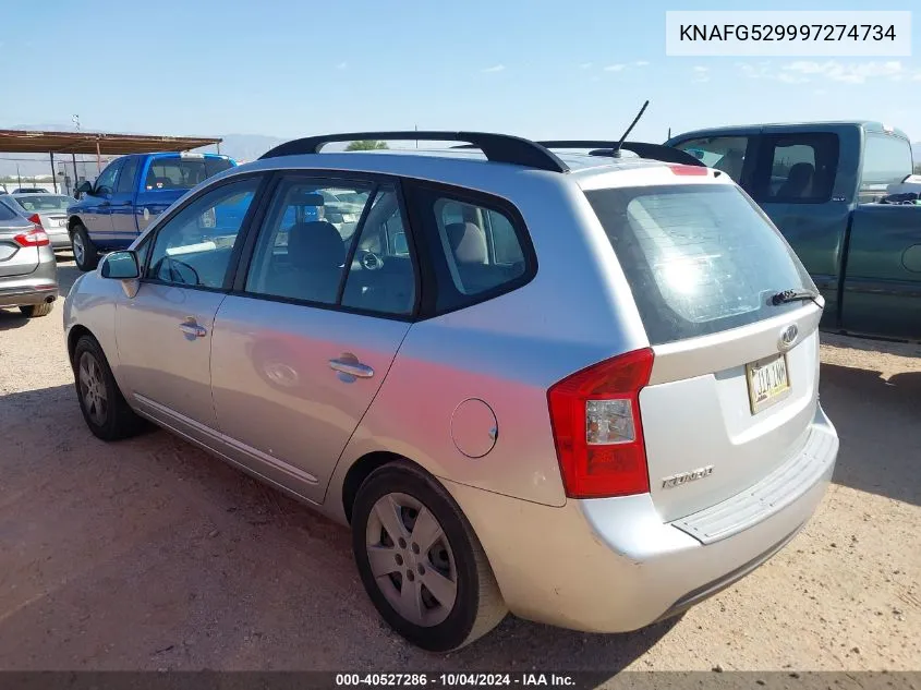 KNAFG529997274734 2009 Kia Rondo Lx