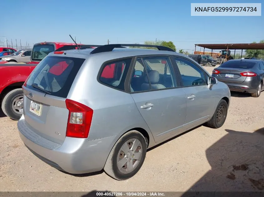 2009 Kia Rondo Lx VIN: KNAFG529997274734 Lot: 40527286