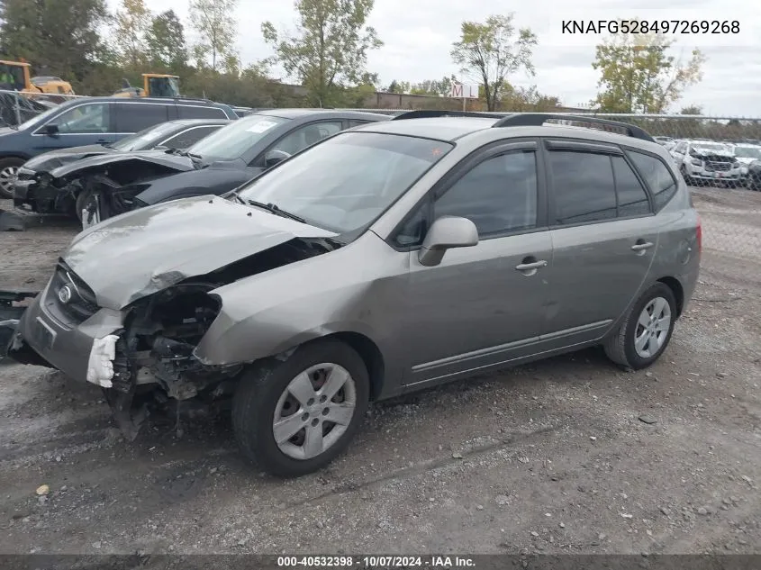 2009 Kia Rondo Lx/Ex VIN: KNAFG528497269268 Lot: 40532398