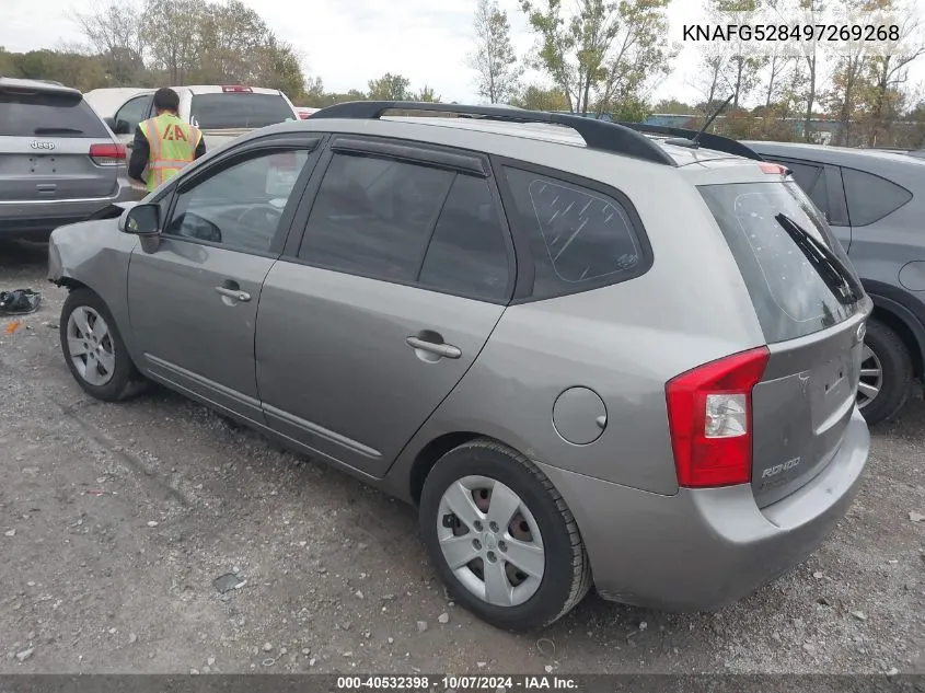 2009 Kia Rondo Lx/Ex VIN: KNAFG528497269268 Lot: 40532398