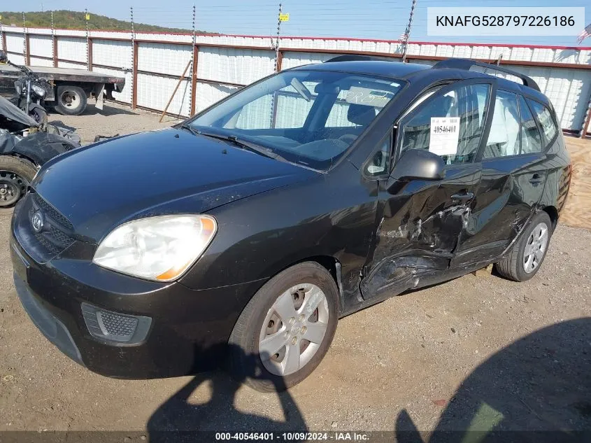 2009 Kia Rondo Lx/Ex VIN: KNAFG528797226186 Lot: 40546401