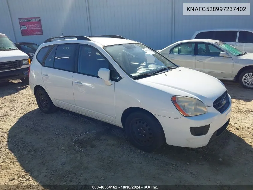 2009 Kia Rondo Lx VIN: KNAFG528997237402 Lot: 40554162