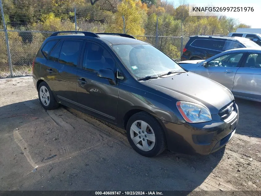 2009 Kia Rondo Lx V6 VIN: KNAFG526997251976 Lot: 40689747