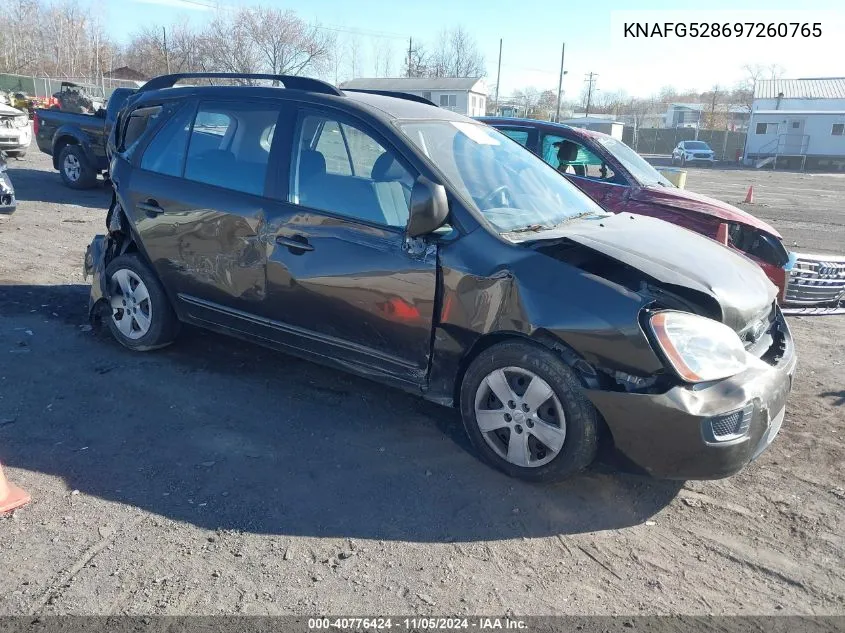 KNAFG528697260765 2009 Kia Rondo Lx