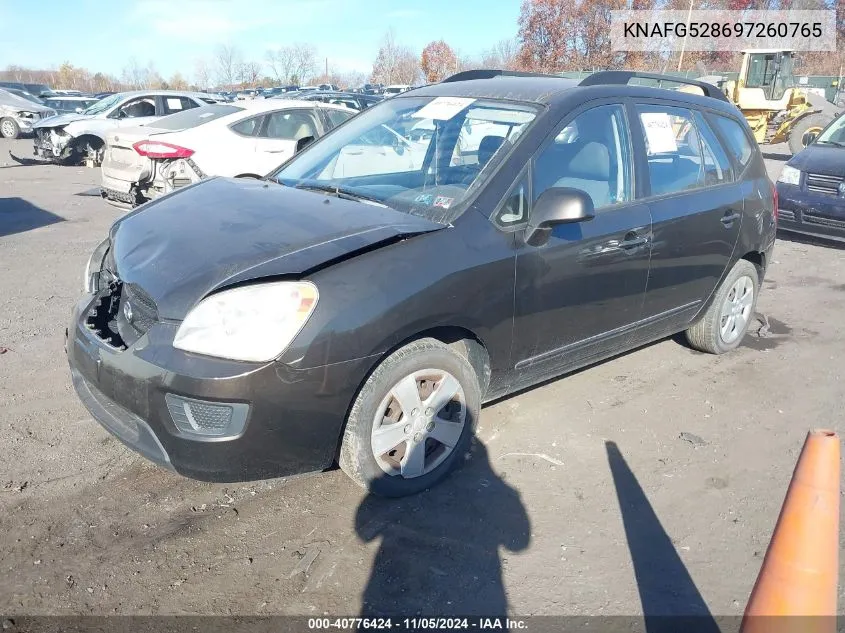 KNAFG528697260765 2009 Kia Rondo Lx