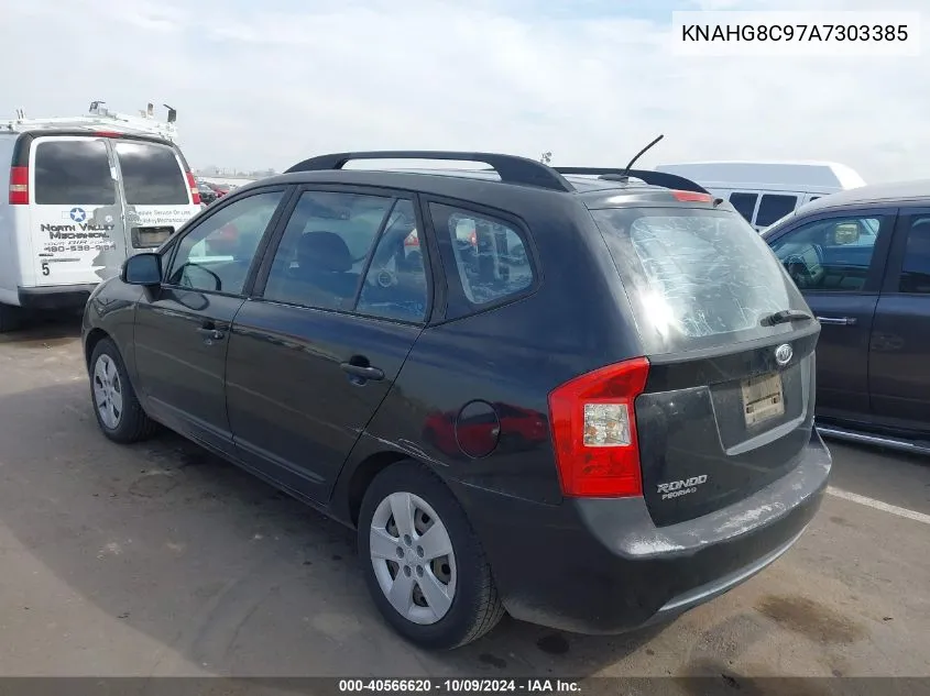 2010 Kia Rondo Lx VIN: KNAHG8C97A7303385 Lot: 40566620