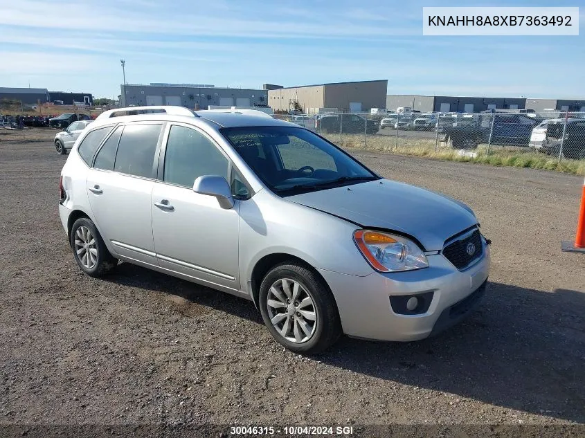 2011 Kia Rondo VIN: KNAHH8A8XB7363492 Lot: 30046315