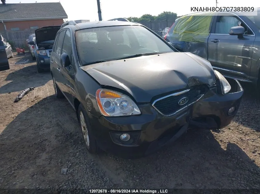 2012 Kia Rondo VIN: KNAHH8C67C7383809 Lot: 12072678