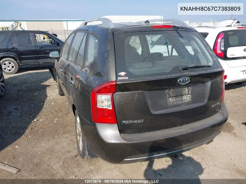 2012 Kia Rondo VIN: KNAHH8C67C7383809 Lot: 12072678