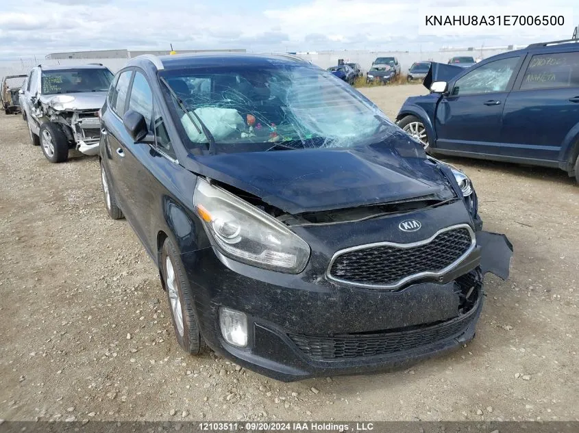 2014 Kia Rondo VIN: KNAHU8A31E7006500 Lot: 12103511