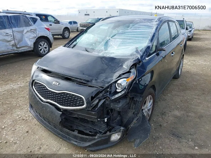 2014 Kia Rondo VIN: KNAHU8A31E7006500 Lot: 12103511