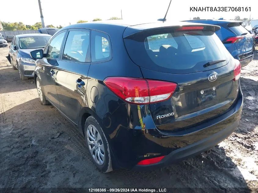 2014 Kia Rondo VIN: KNAHT8A33E7068161 Lot: 12108385