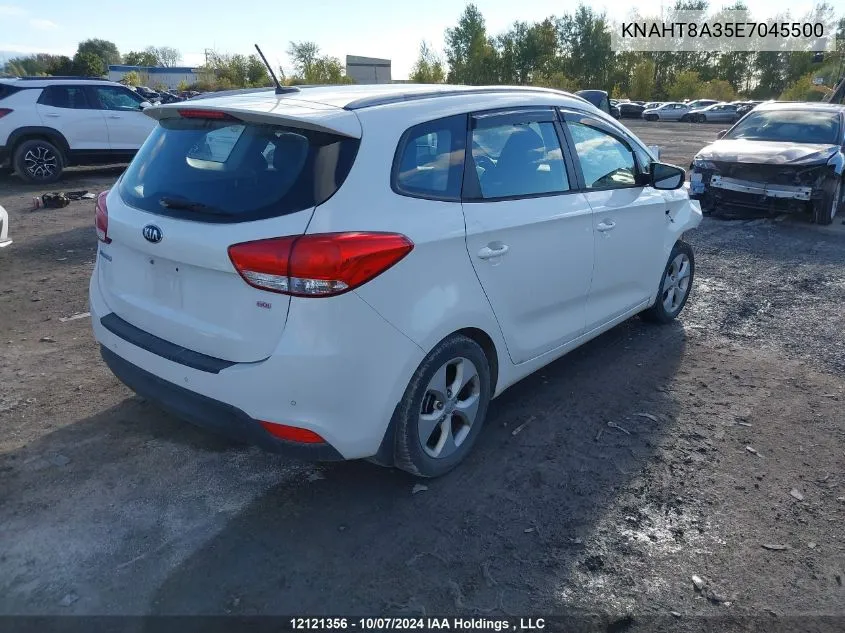 2014 Kia Rondo VIN: KNAHT8A35E7045500 Lot: 12121356