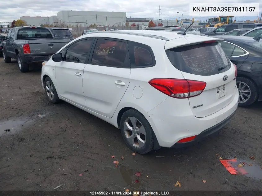 2014 Kia Rondo VIN: KNAHT8A39E7041157 Lot: 12145902