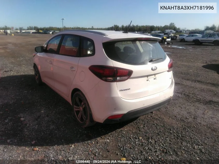 2017 Kia Rondo VIN: KNAHT8A3XH7181996 Lot: 12098440