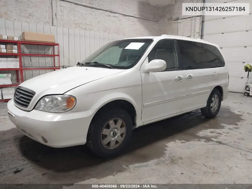 KNDUP131426257184 2002 Kia Sedona Ex/Lx