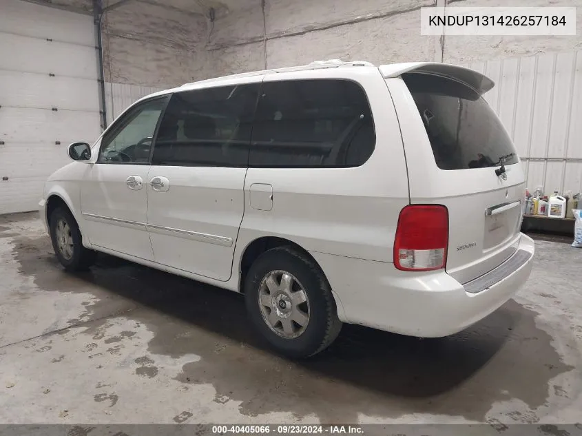 KNDUP131426257184 2002 Kia Sedona Ex/Lx