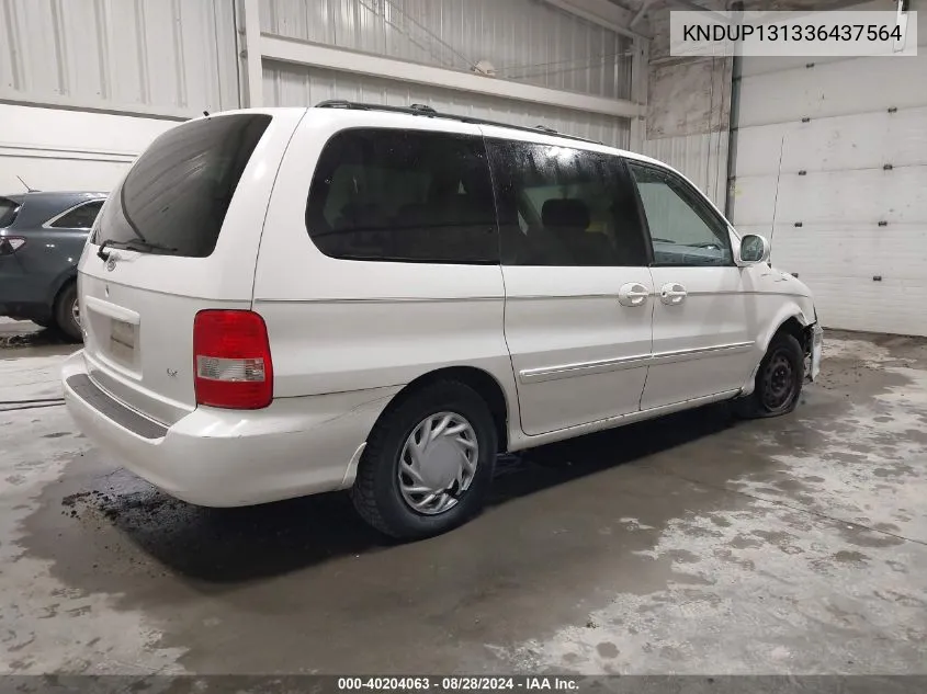 KNDUP131336437564 2003 Kia Sedona Ex/Lx