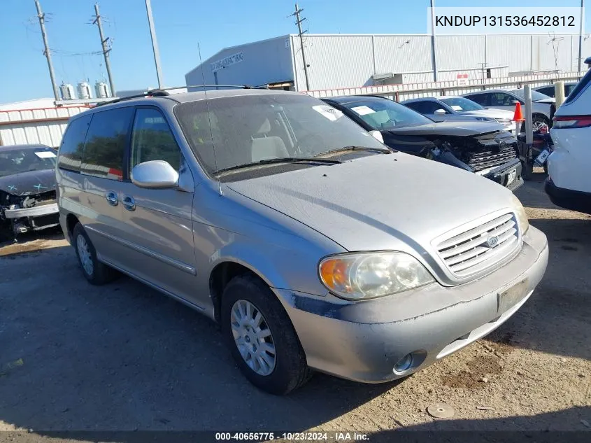 2003 Kia Sedona Ex/Lx VIN: KNDUP131536452812 Lot: 40656775