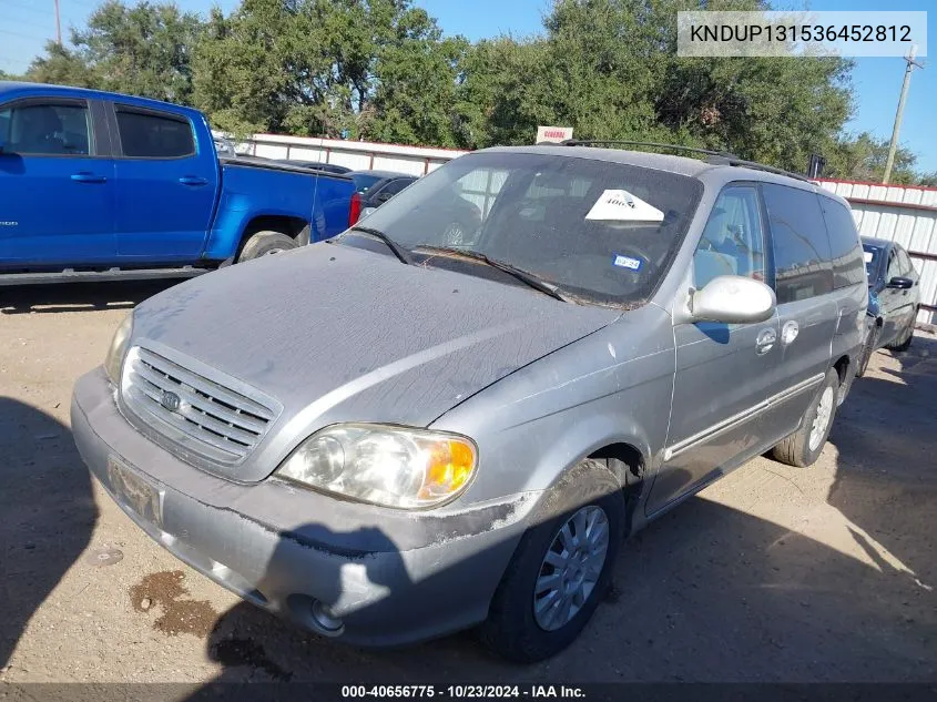 2003 Kia Sedona Ex/Lx VIN: KNDUP131536452812 Lot: 40656775