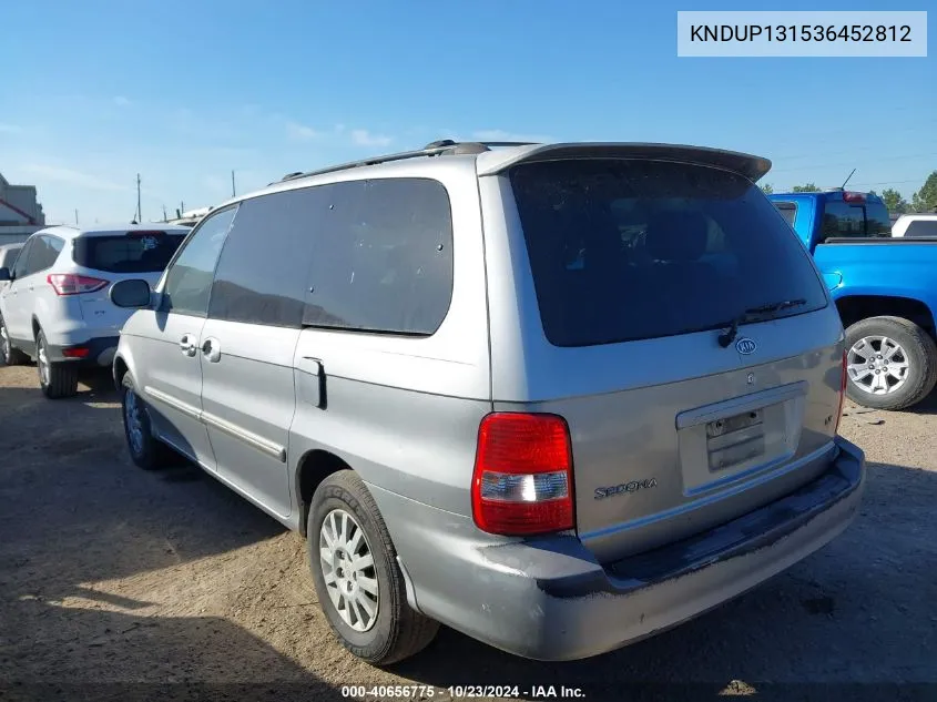 KNDUP131536452812 2003 Kia Sedona Ex/Lx