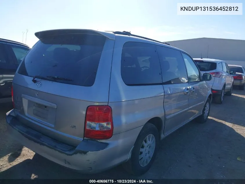 2003 Kia Sedona Ex/Lx VIN: KNDUP131536452812 Lot: 40656775