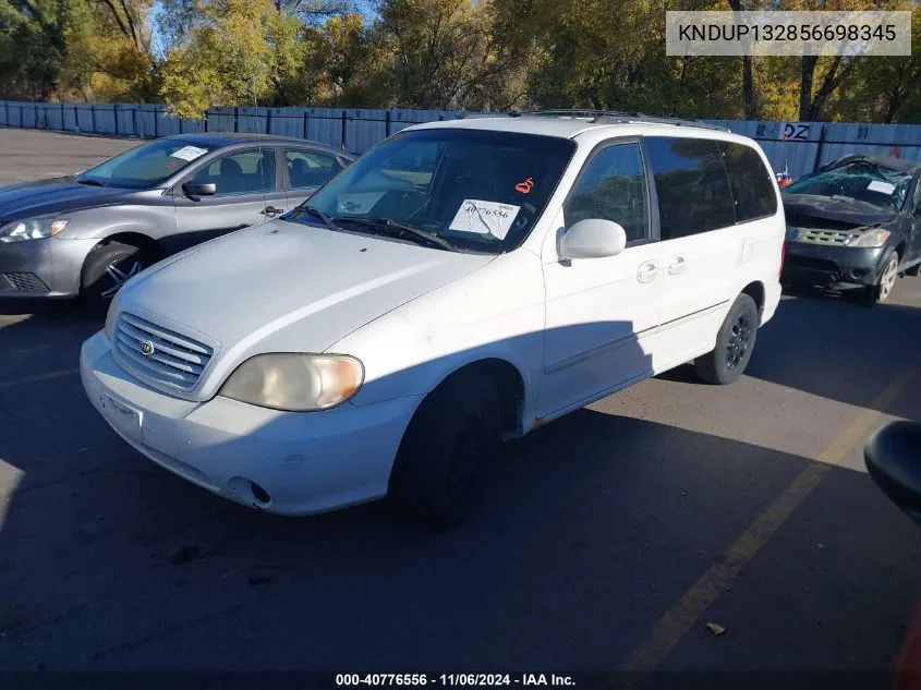 2005 Kia Sedona Ex/Lx VIN: KNDUP132856698345 Lot: 40776556