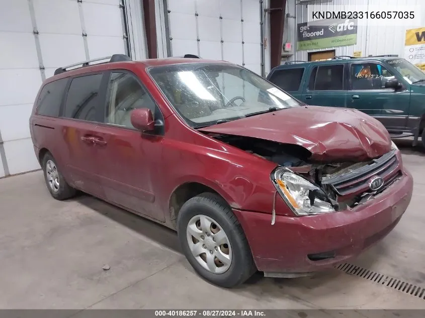 KNDMB233166057035 2006 Kia Sedona Ex/Lx