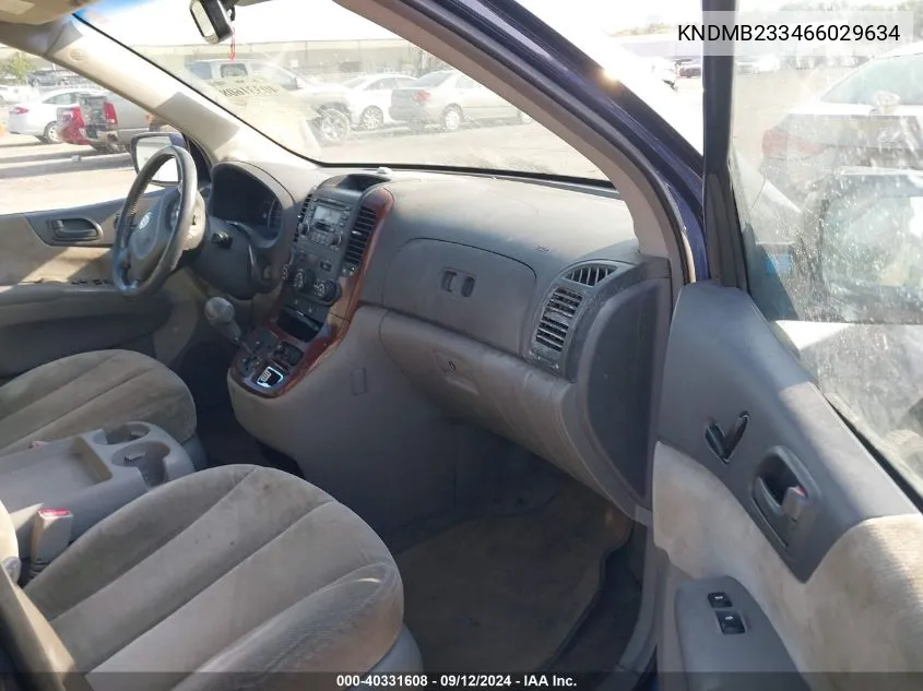 KNDMB233466029634 2006 Kia Sedona Ex/Lx