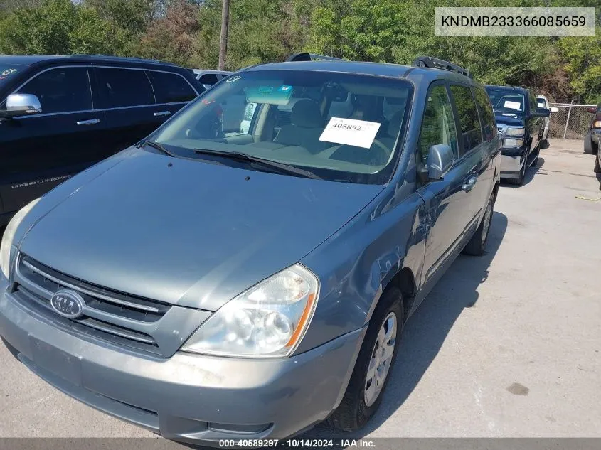 2006 Kia Sedona Ex/Lx VIN: KNDMB233366085659 Lot: 40589297