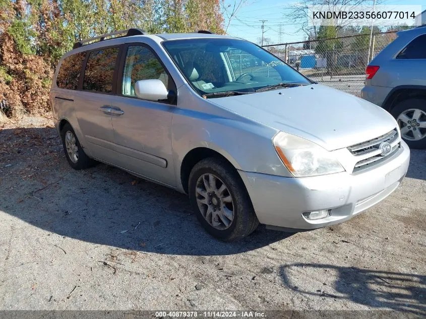 2006 Kia Sedona Ex/Lx VIN: KNDMB233566077014 Lot: 40879378