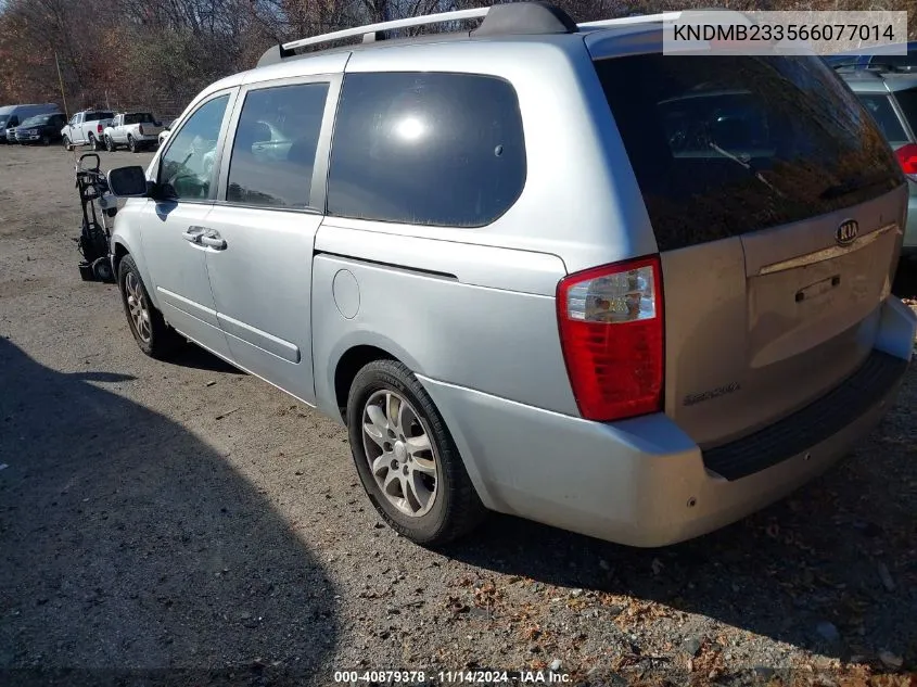 2006 Kia Sedona Ex/Lx VIN: KNDMB233566077014 Lot: 40879378