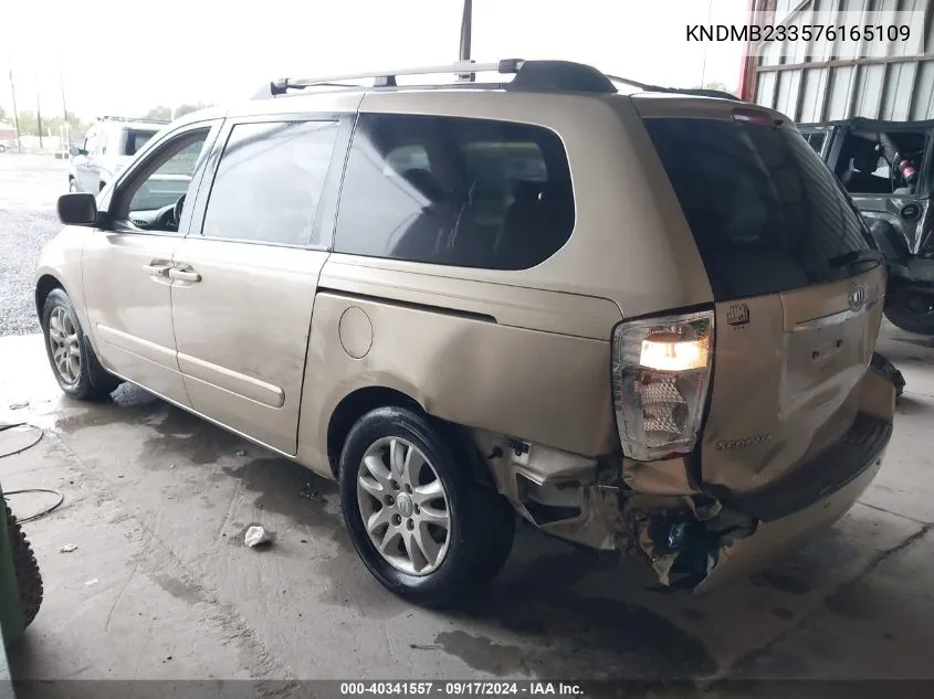 KNDMB233576165109 2007 Kia Sedona Ex/Lx