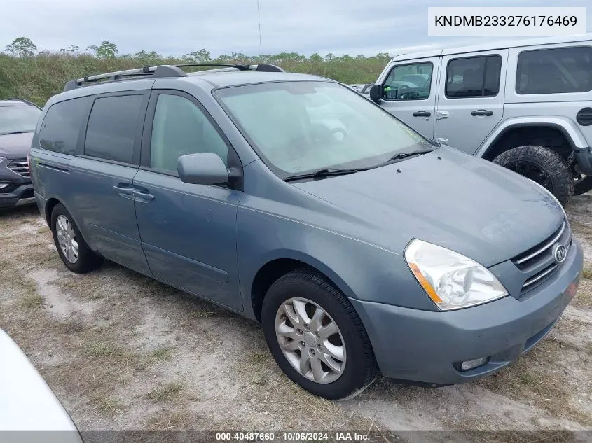 2007 Kia Sedona Ex/Lx VIN: KNDMB233276176469 Lot: 40487660