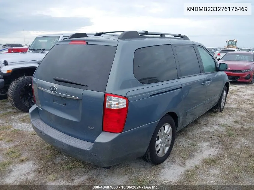 2007 Kia Sedona Ex/Lx VIN: KNDMB233276176469 Lot: 40487660