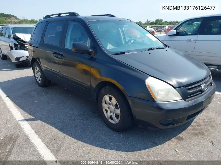 2007 Kia Sedona VIN: KNDMB133176126477 Lot: 40544843