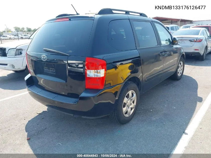 2007 Kia Sedona VIN: KNDMB133176126477 Lot: 40544843