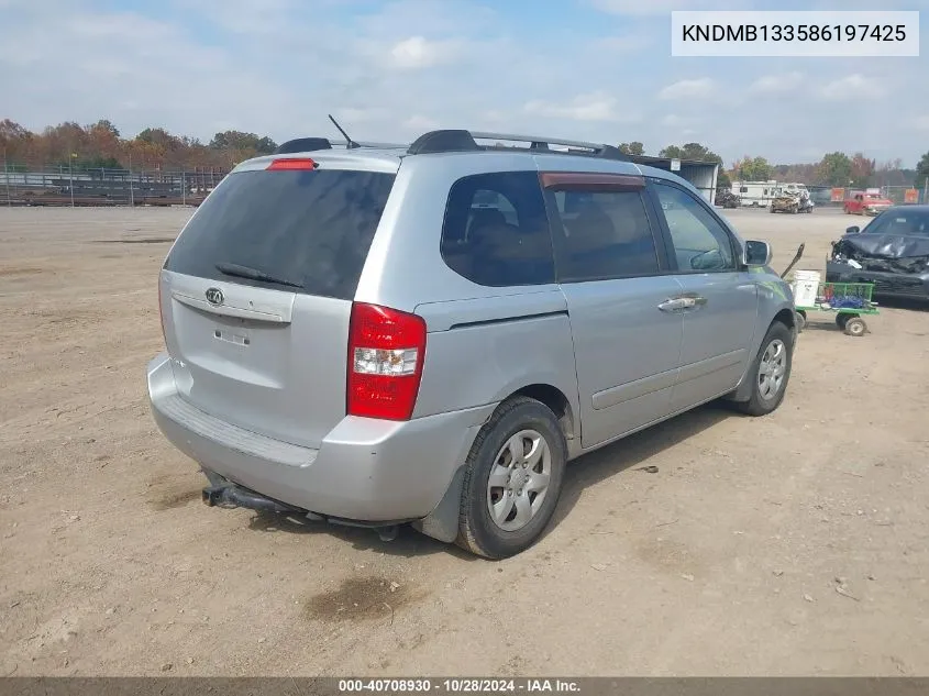 2008 Kia Sedona VIN: KNDMB133586197425 Lot: 40708930