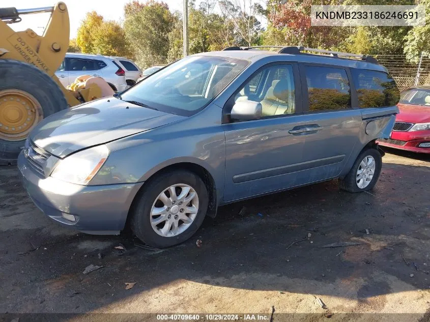 2008 Kia Sedona Ex VIN: KNDMB233186246691 Lot: 40709640