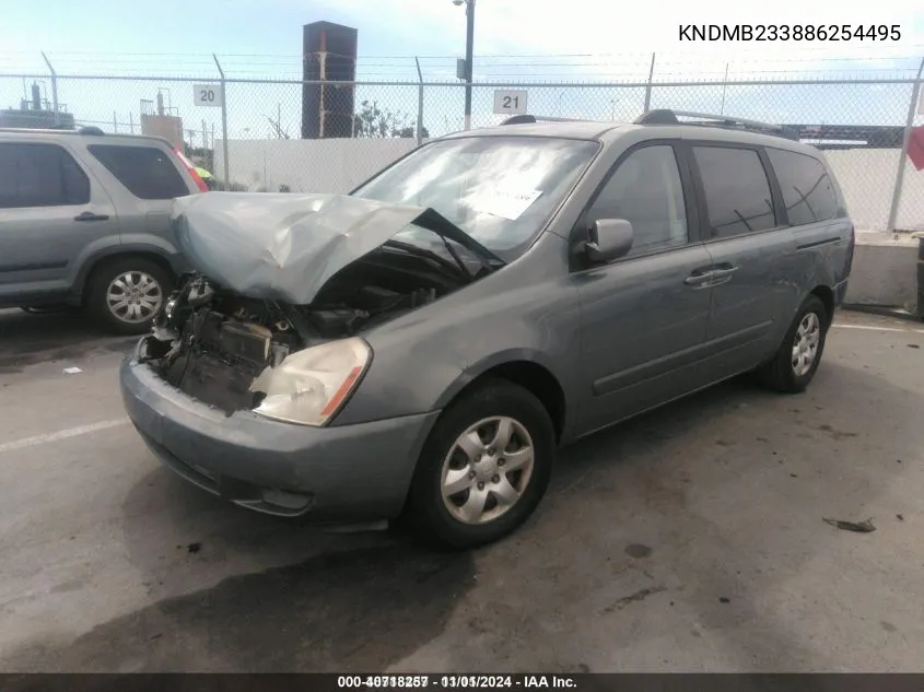 2008 Kia Sedona Lx VIN: KNDMB233886254495 Lot: 40718257