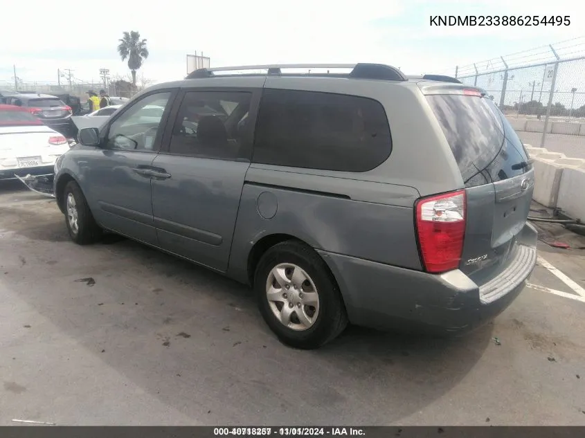 2008 Kia Sedona Lx VIN: KNDMB233886254495 Lot: 40718257