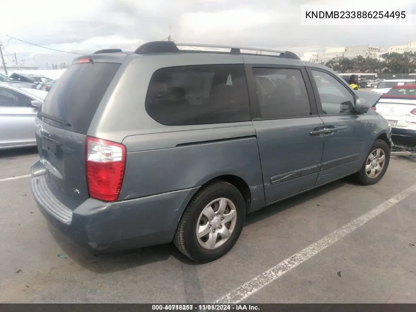 2008 Kia Sedona Lx VIN: KNDMB233886254495 Lot: 40718257