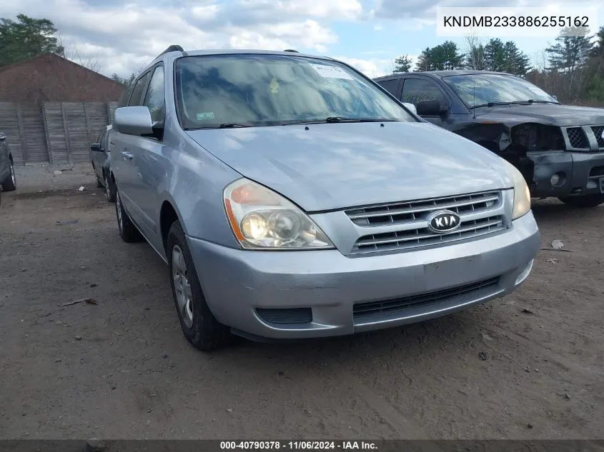 2008 Kia Sedona Lx VIN: KNDMB233886255162 Lot: 40790378