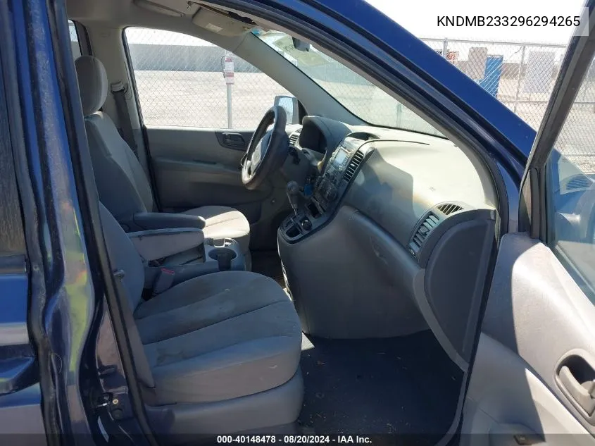 KNDMB233296294265 2009 Kia Sedona Lx