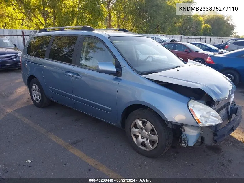 2009 Kia Sedona Lx VIN: KNDMB233896279110 Lot: 40209440