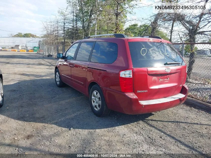 KNDMB233496305105 2009 Kia Sedona Lx