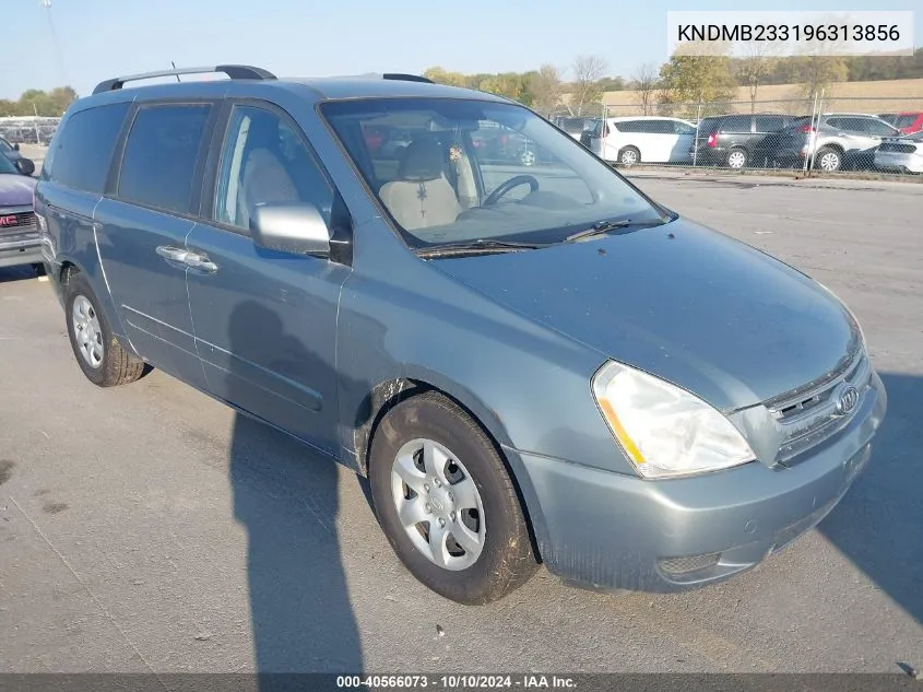 2009 Kia Sedona Lx VIN: KNDMB233196313856 Lot: 40566073