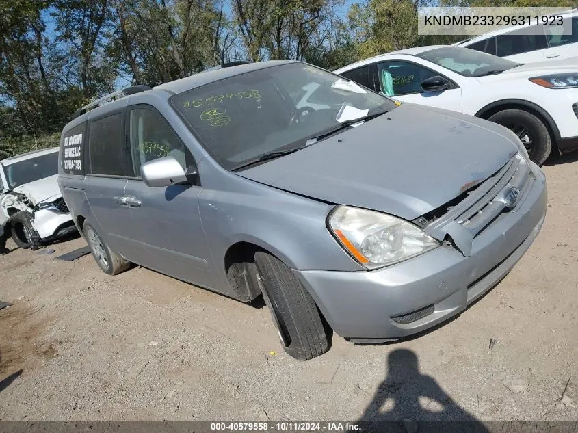 2009 Kia Sedona Ex/Lx VIN: KNDMB233296311923 Lot: 40579558