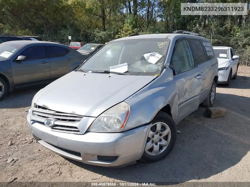 2009 Kia Sedona Ex/Lx VIN: KNDMB233296311923 Lot: 40579558